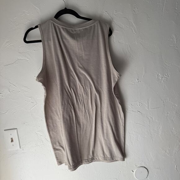 Men’s Sleeveless Graphic Tank Top Large Gray – Grunge USA Flag - Picture 4 of 6